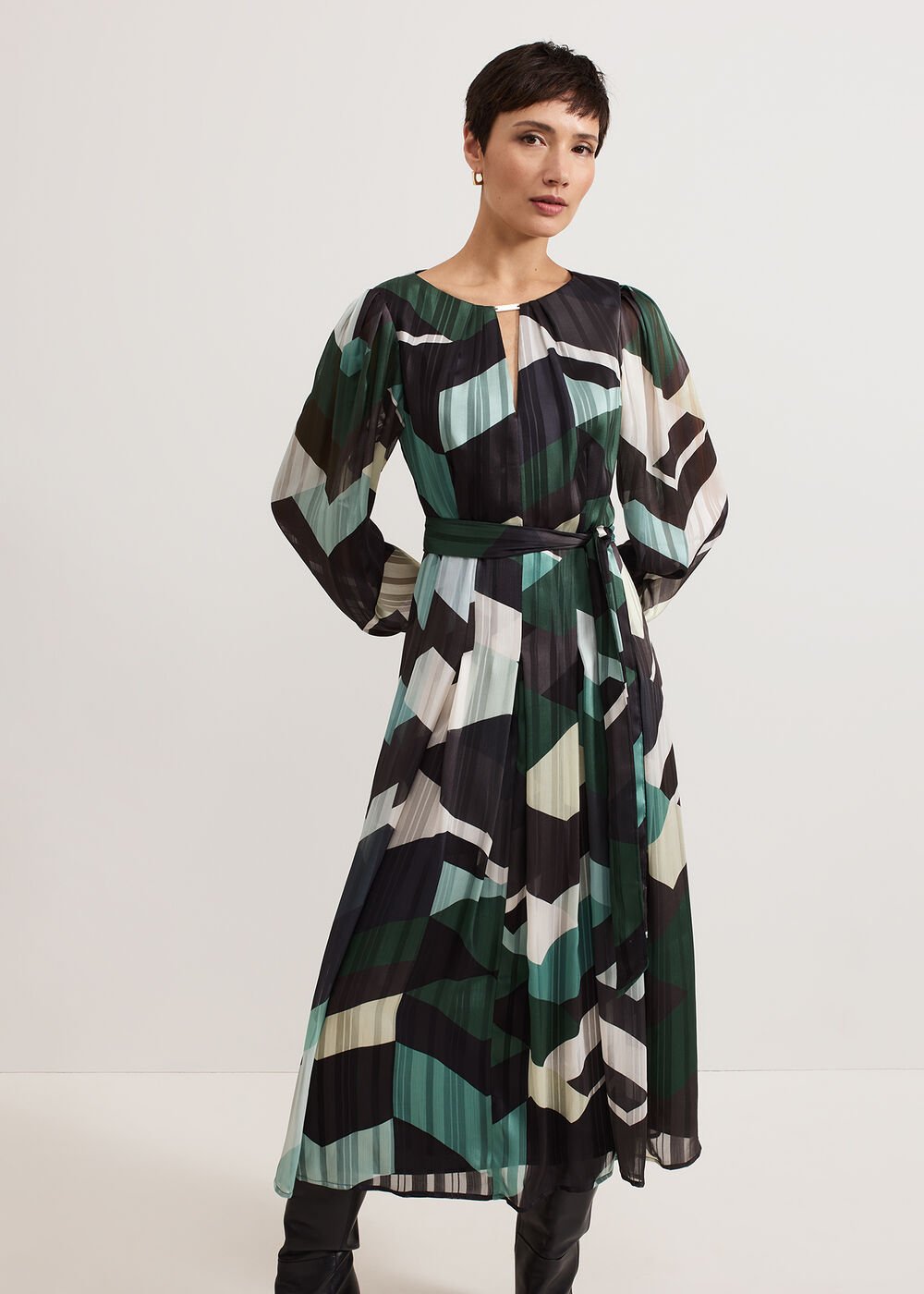 Francesca Midi Dress - Multi-Coloured