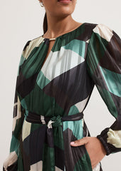 Petite Francesca Midi Dress - Multi-Coloured