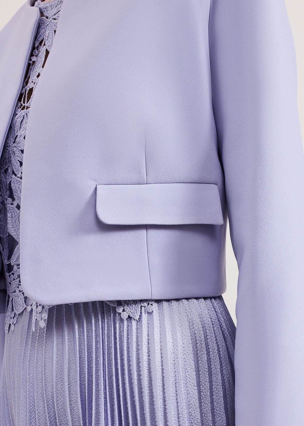 Emma Pocket Jacket - Pale Blue