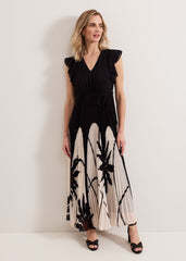 Uma Maxi Dress - Black Multi
