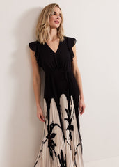 Uma Maxi Dress - Black Multi