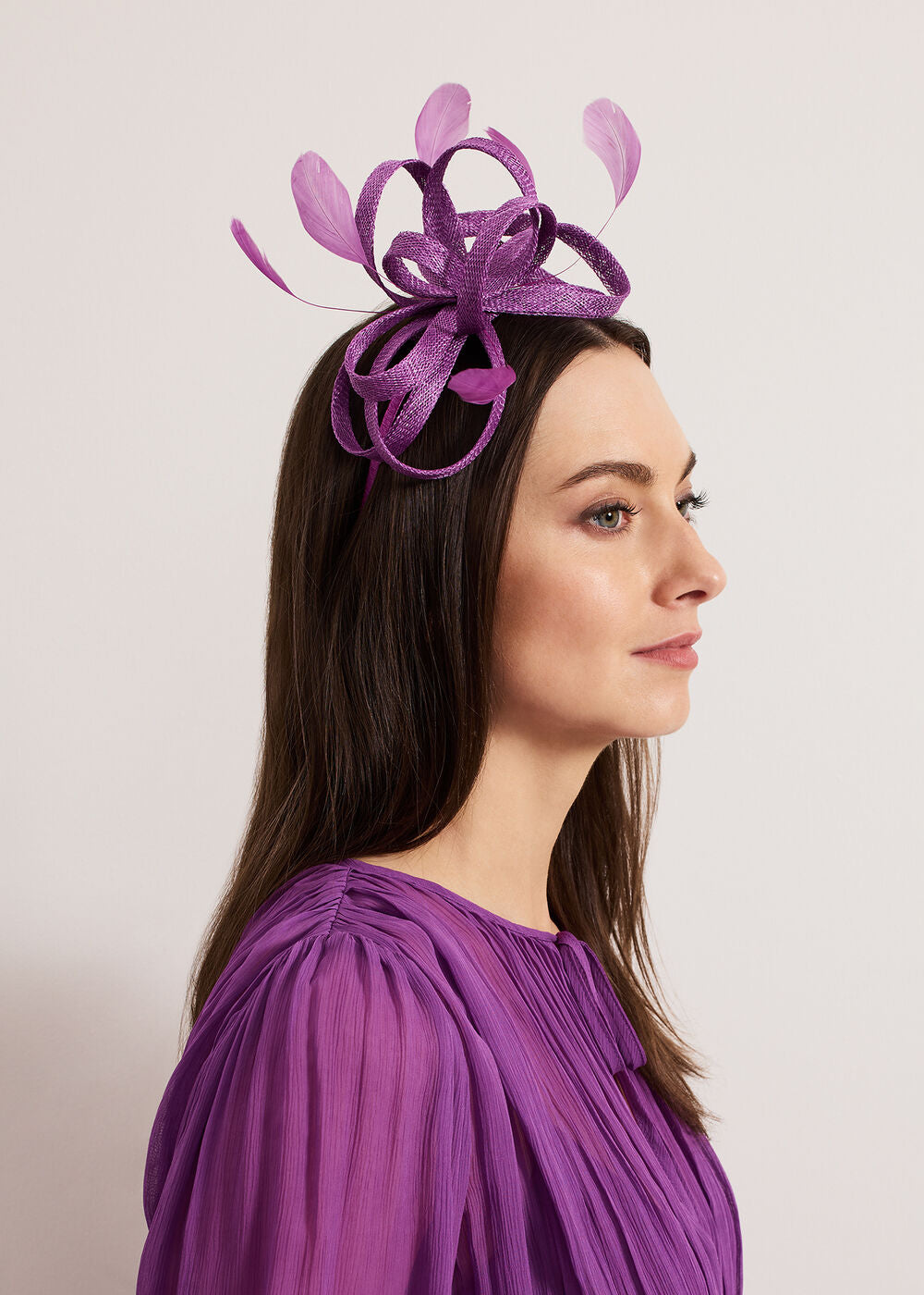 Bow Headband - Purple
