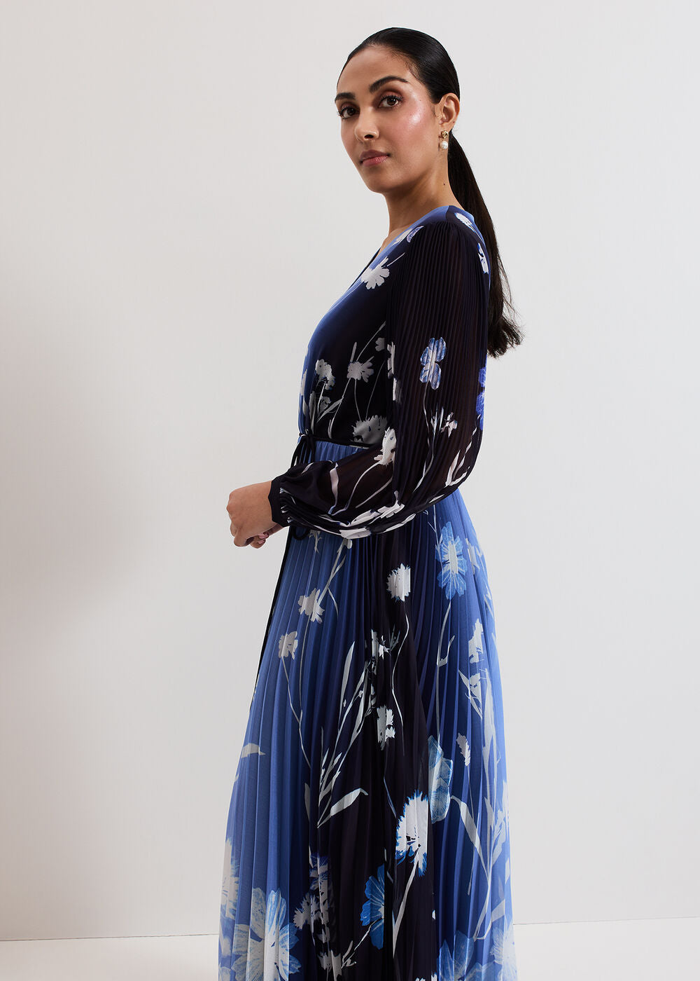 Petite Annie Dress - Blue