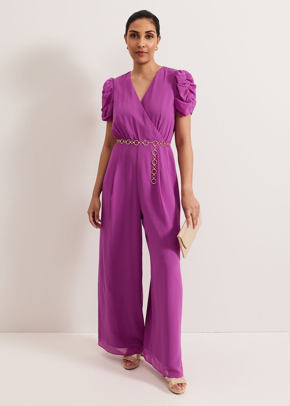 Petite Helene Jumpsuit - Purple