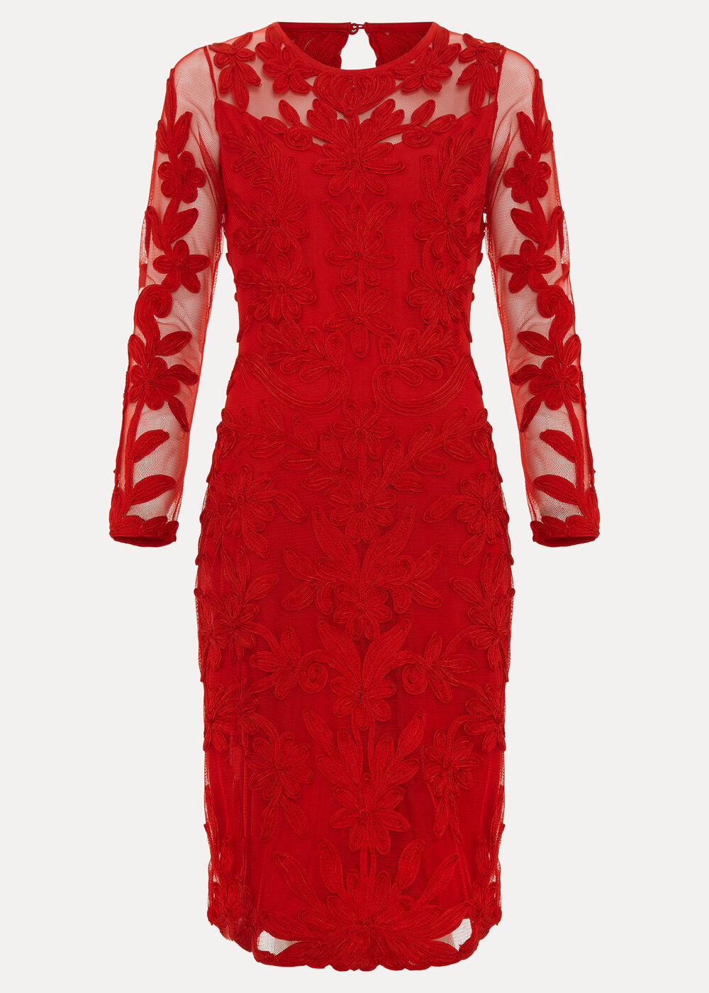 Navida Midi Dress - Red