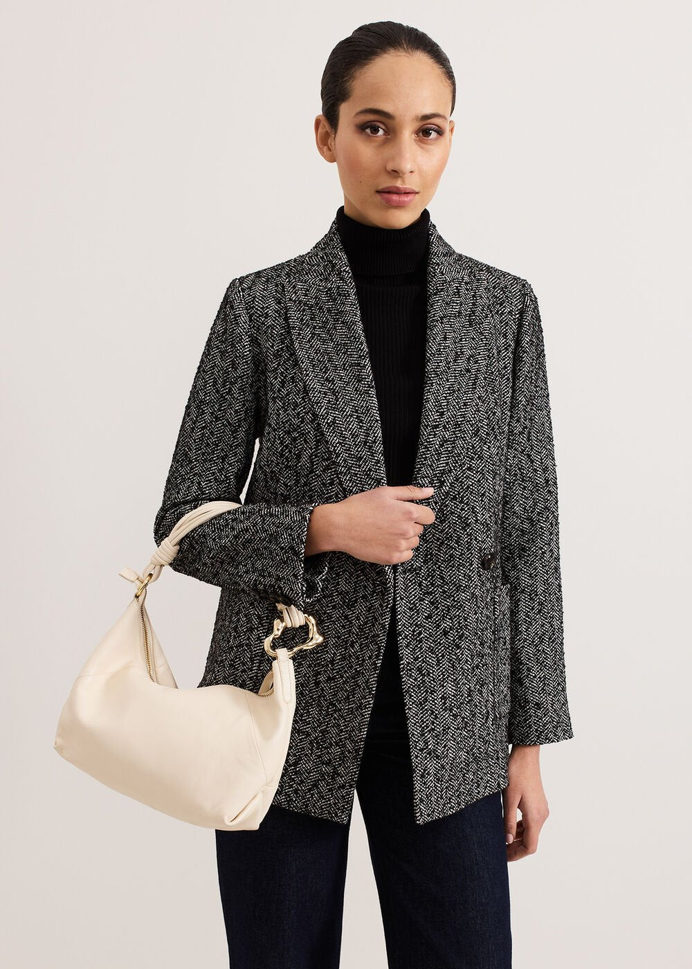 Twisted Handle Bag - Ivory