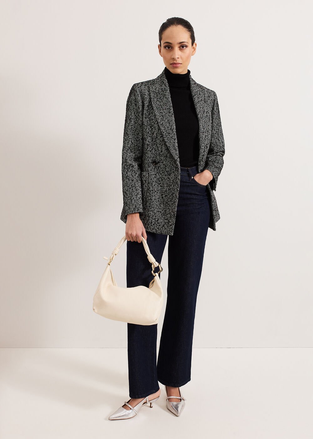 Twisted Handle Bag - Ivory