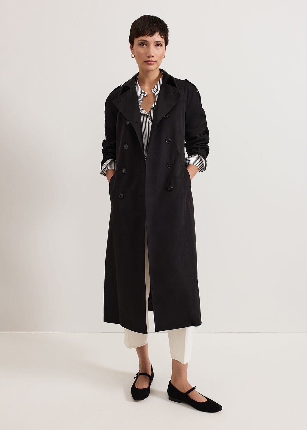 Mixed Stripe Shirt - Black/Ivory