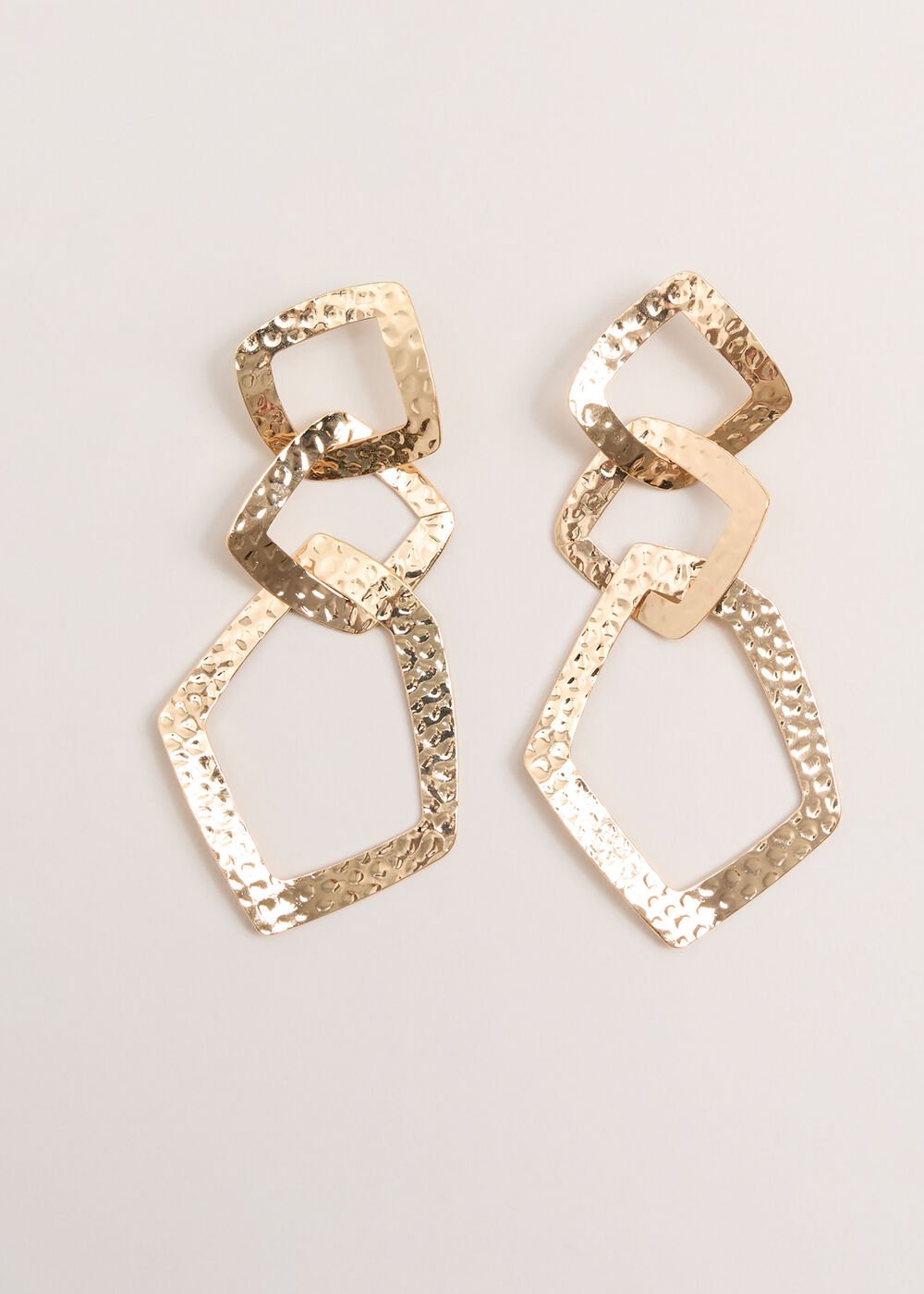 Link Drop Earrings - Gold