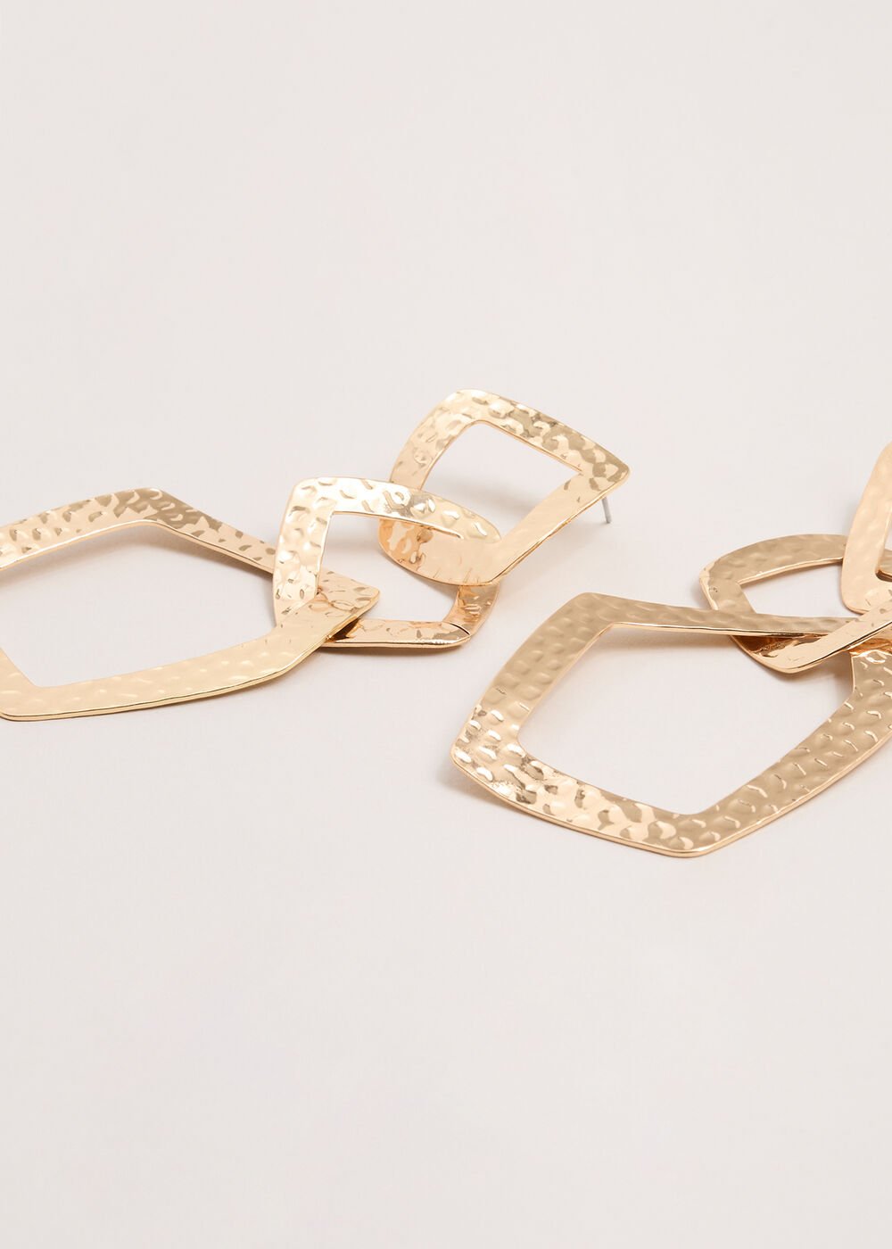 Link Drop Earrings - Gold