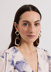 Link Drop Earrings - Gold