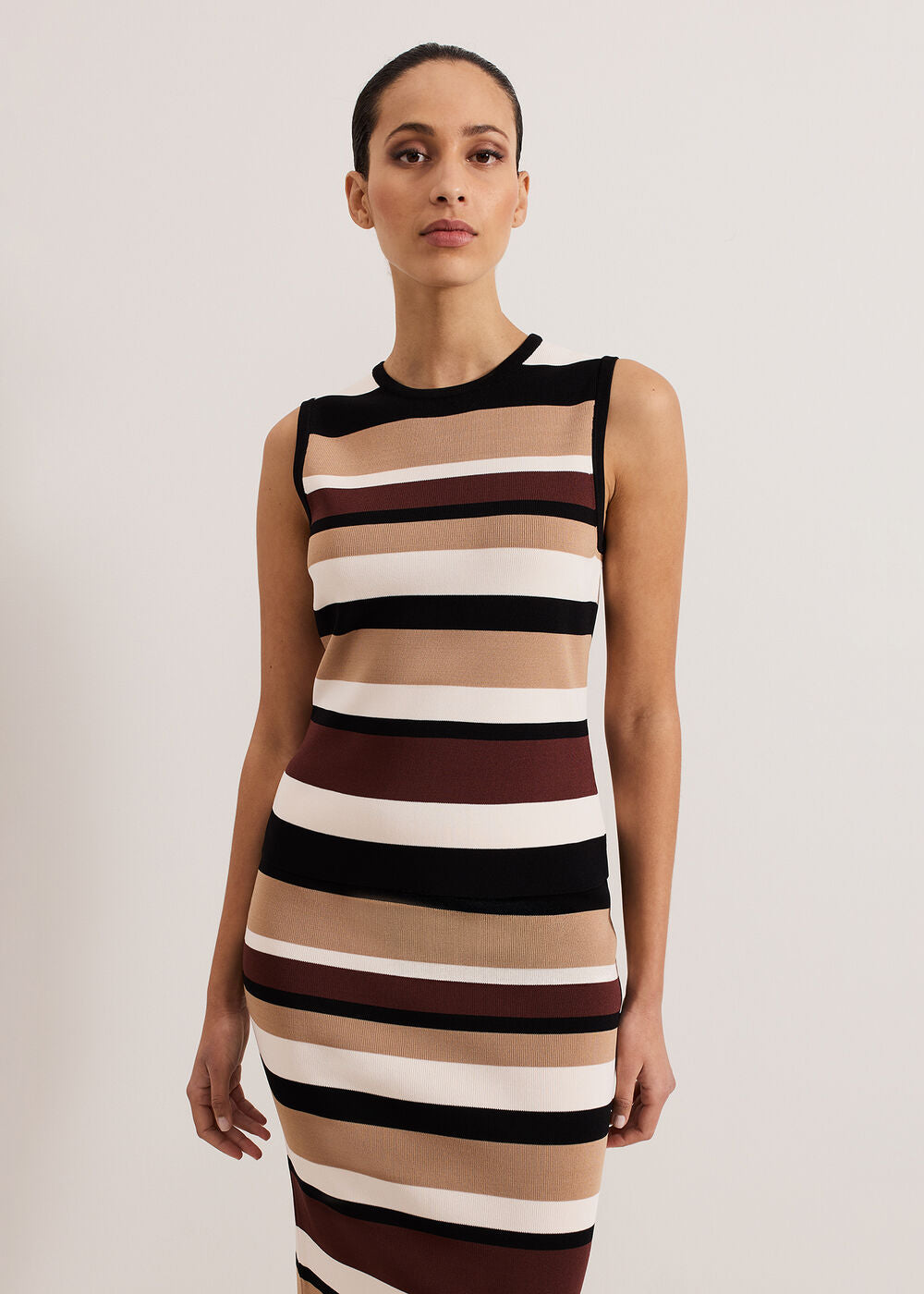 Louisa Stripe Top - Neutral