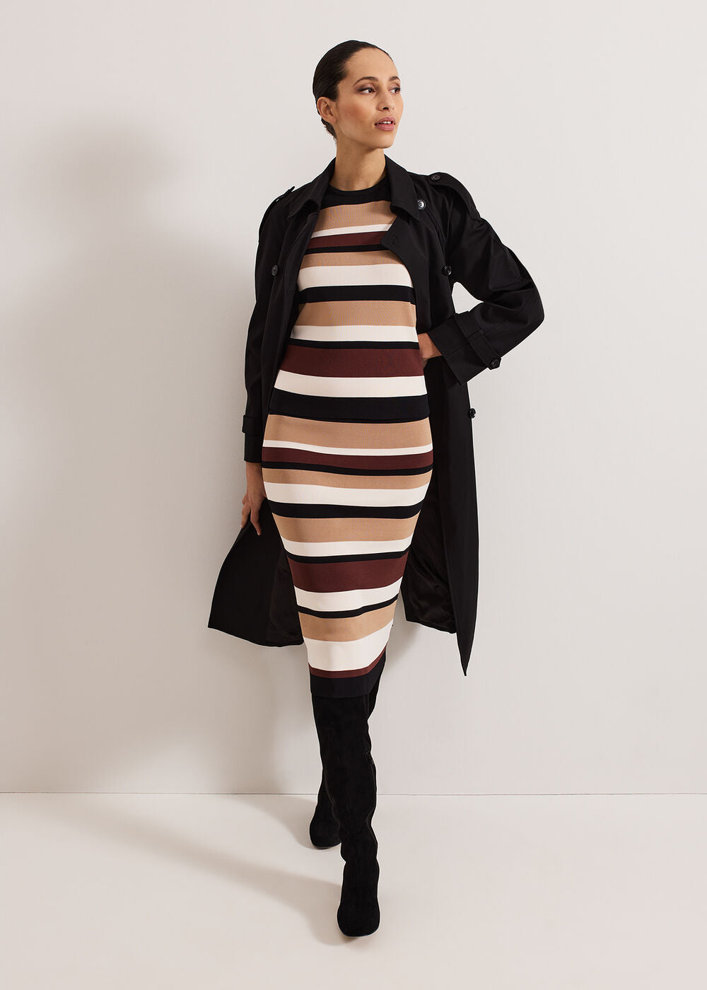 Louisa Stripe Top - Neutral