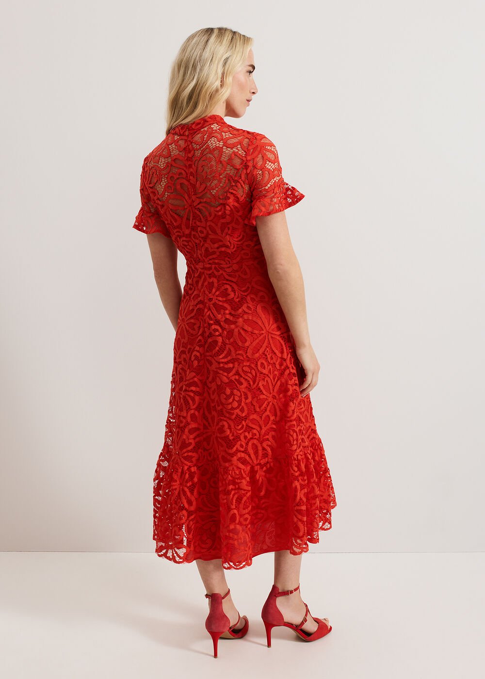 Lula Lace Dress - Red