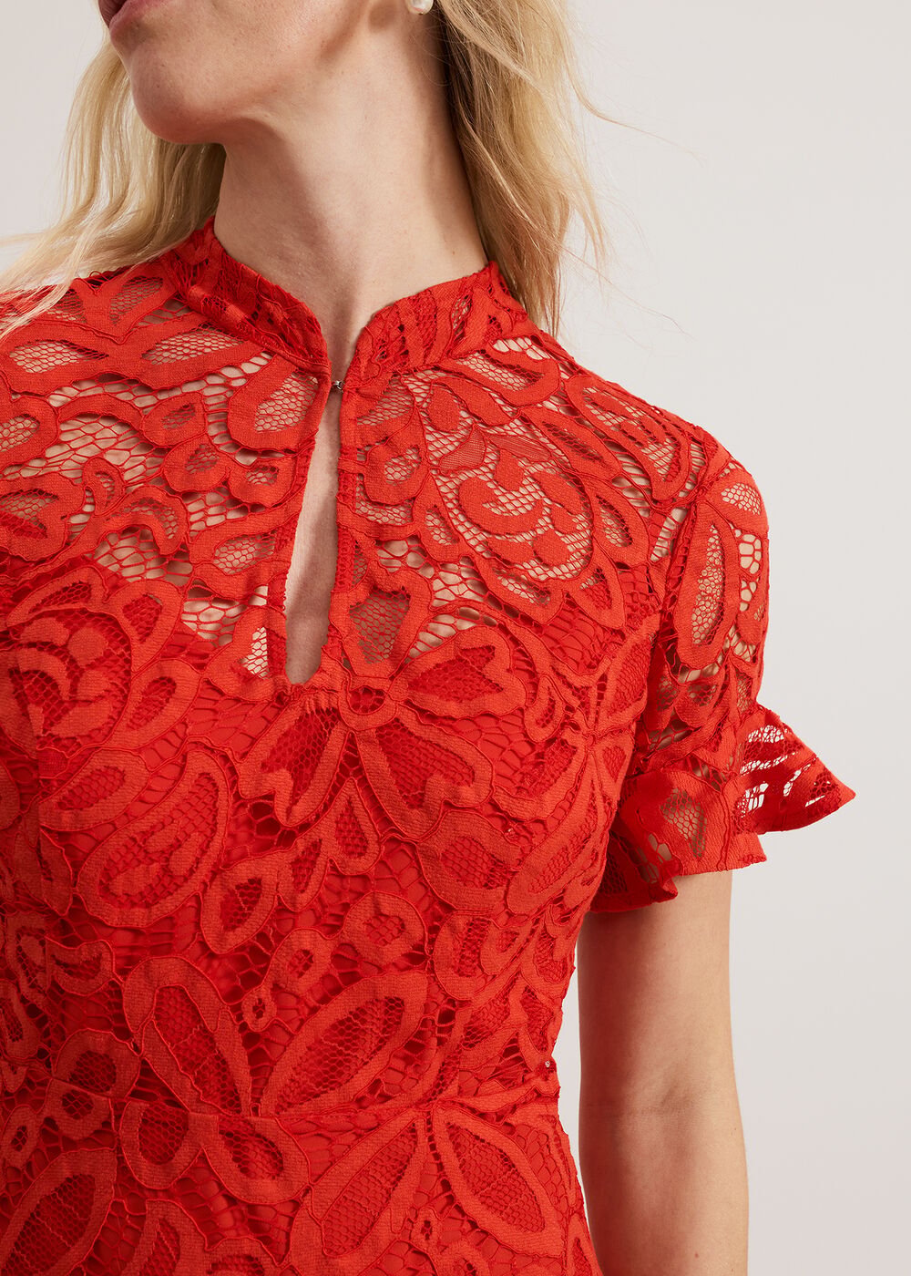 Lula Lace Dress - Red