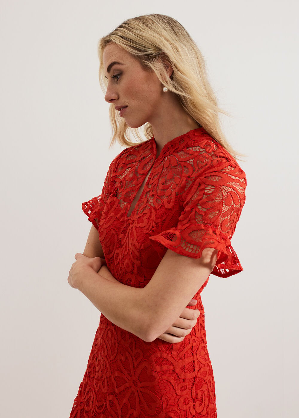 Lula Lace Dress - Red