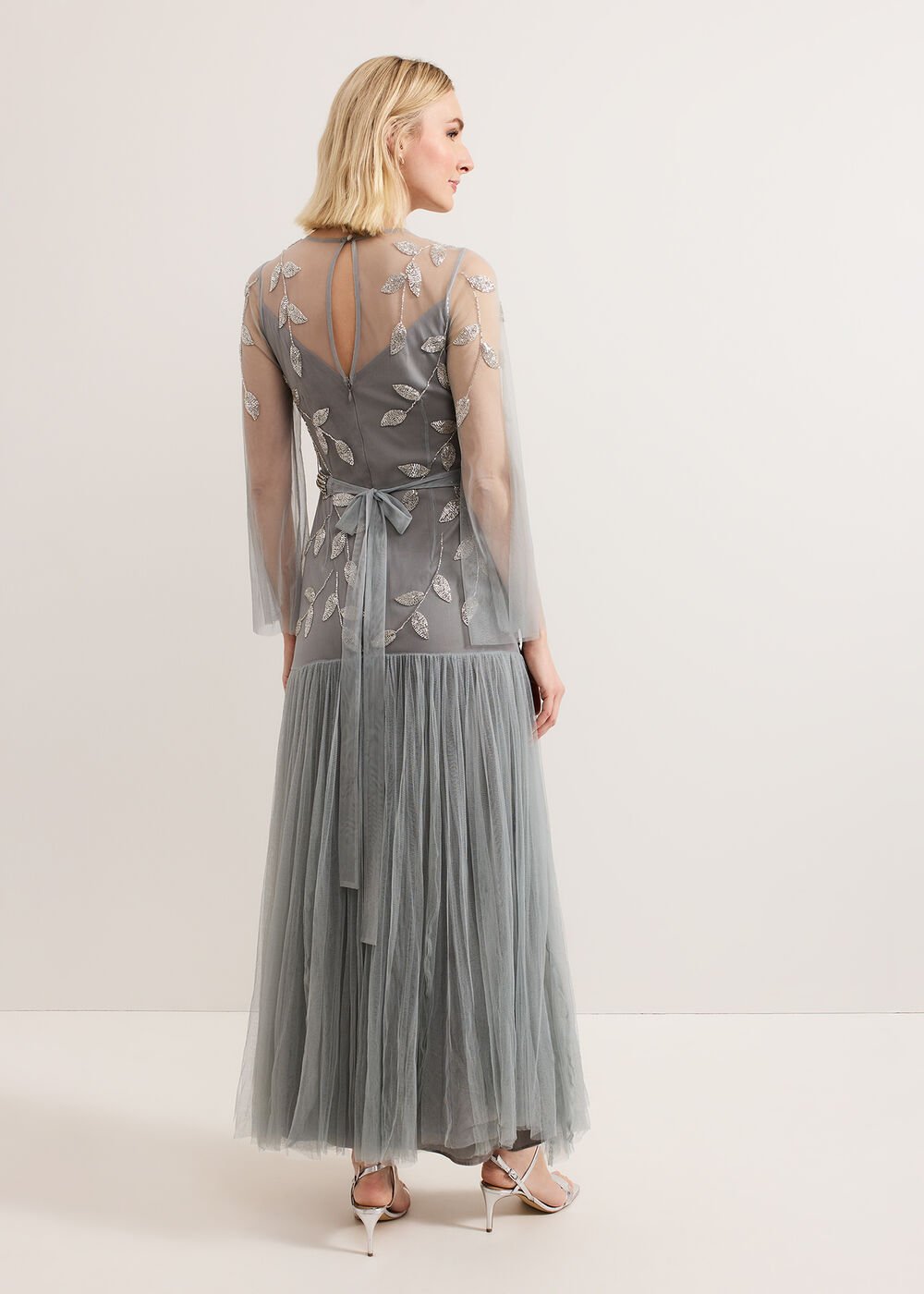 Trish Beaded Dress - Eau De Nil