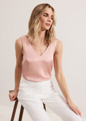 Athena Satin Cami - Pale Pink