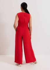 Petite Saffron Jumpsuit - Red