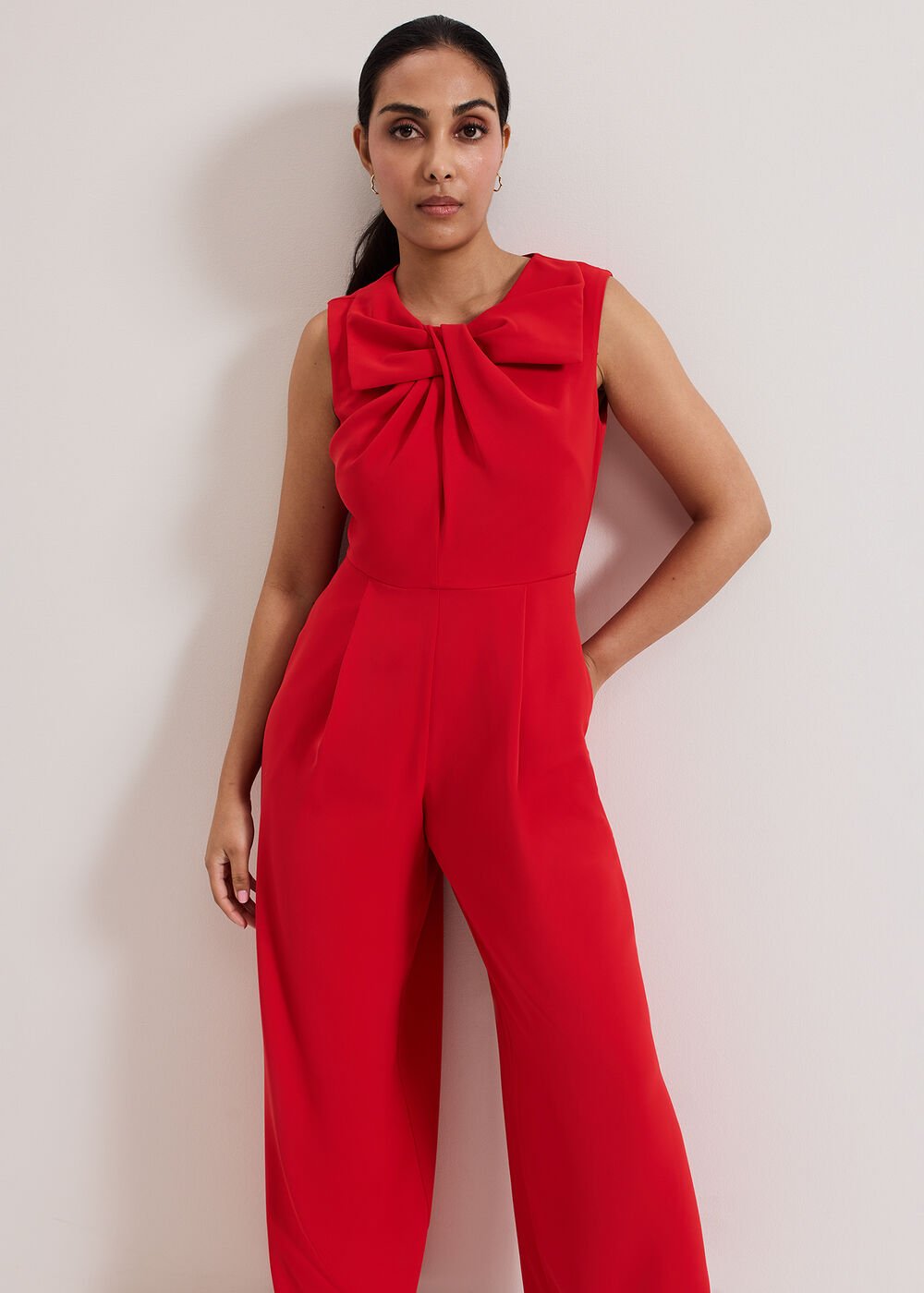 Petite Saffron Jumpsuit - Red