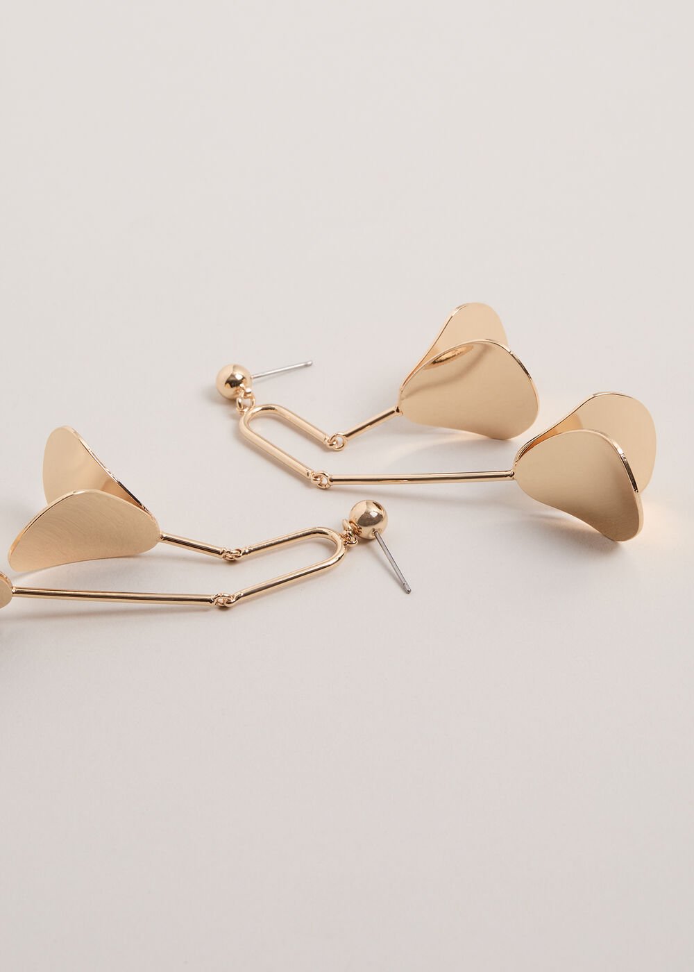 Petal Drop Earrings - Gold