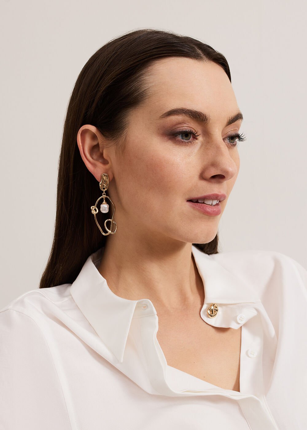 Pearl Earrings - Gold