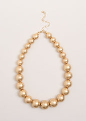 Beaded Necklace - Gold