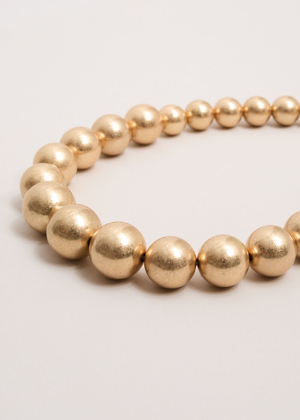 Beaded Necklace - Gold
