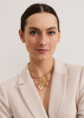 Flower Necklace - Gold