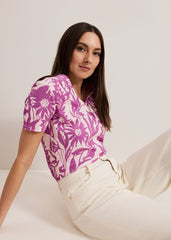 Alice Floral Top - Purple