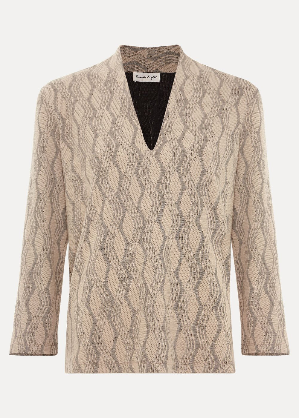 Rena V Neck Top - Stone