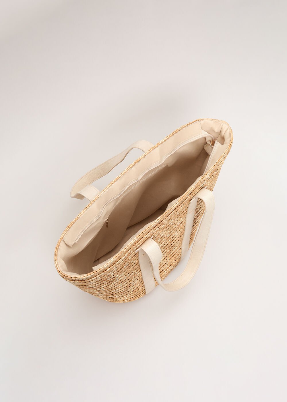 Straw Shoulder Bag - Natural