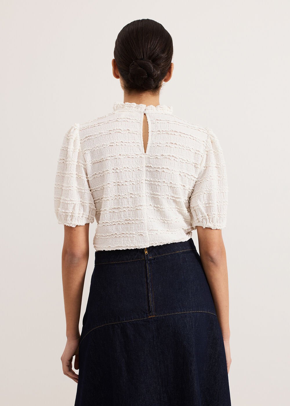 Samiha Lace Top - Cream