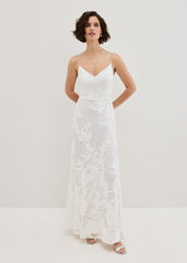 Arabella Silk Ivory Dress - Ivory