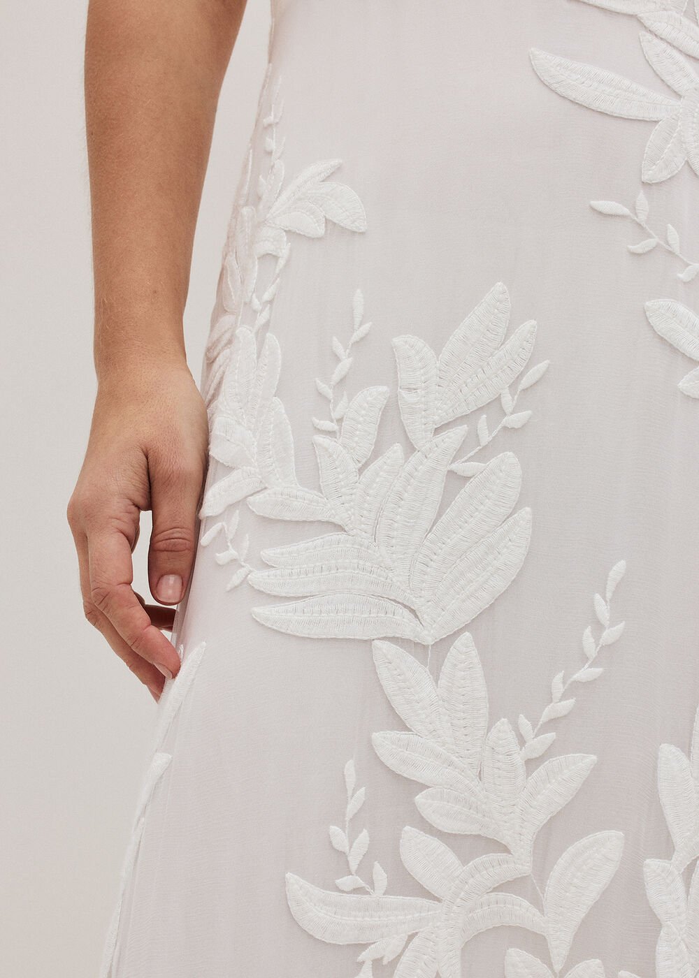 Arabella Silk Ivory Dress - Ivory