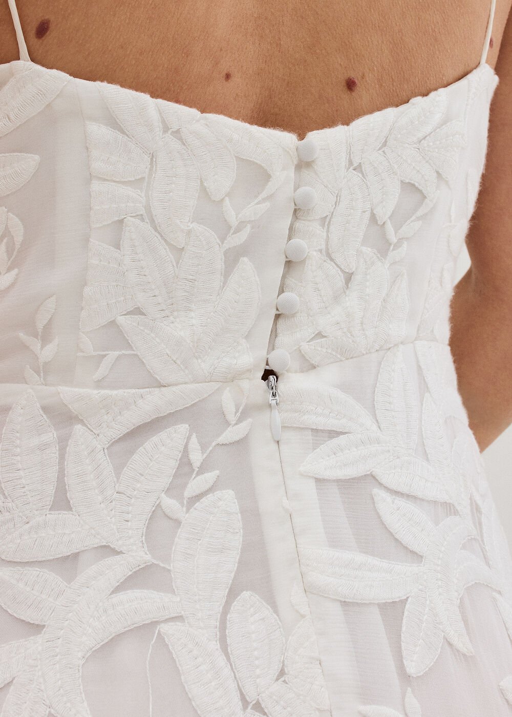 Arabella Silk Ivory Dress - Ivory