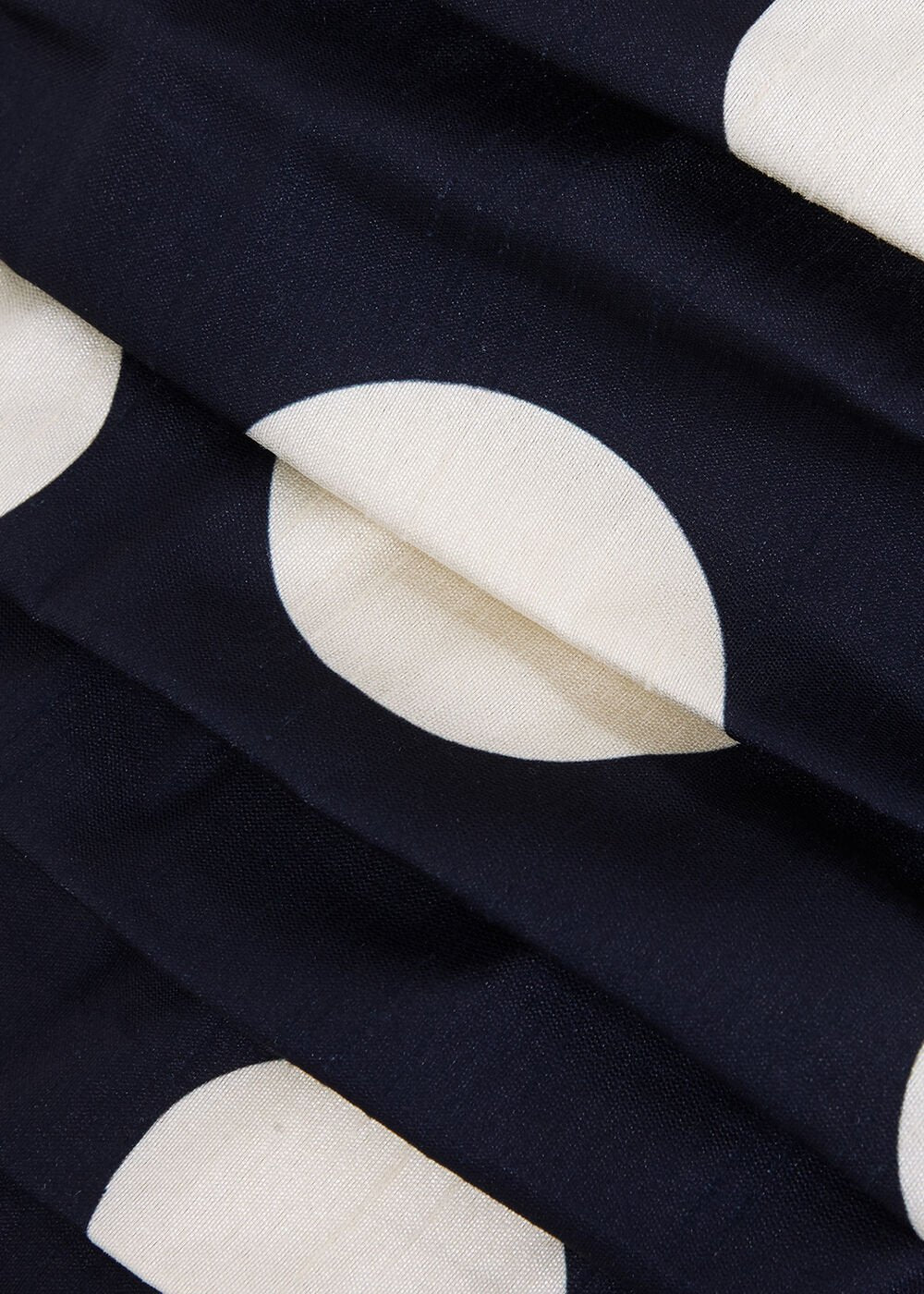 Marilyn Puff Sleeve Polka Dot Maxi Dress - Navy