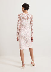 Annika Midi Dress - Pale Pink