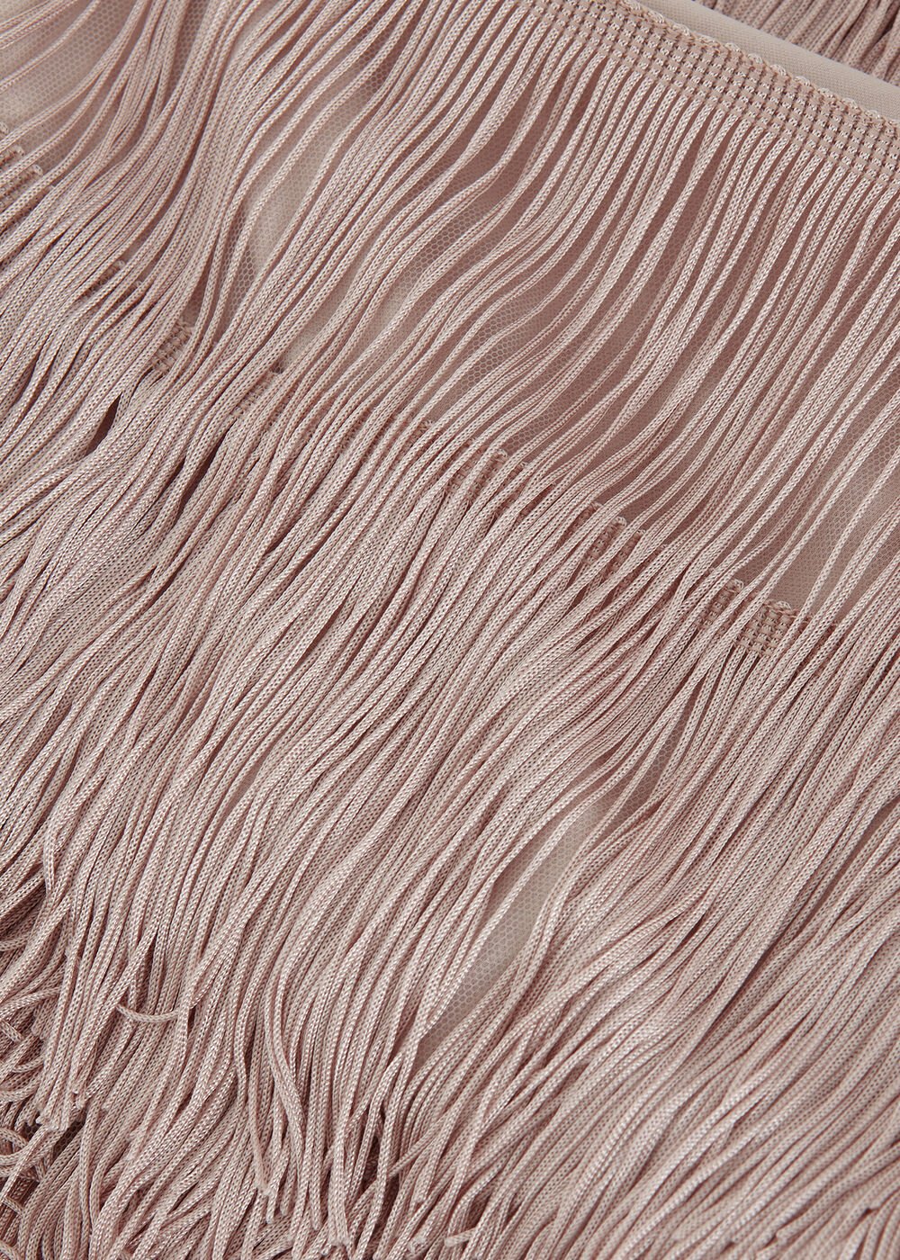 Amity Fringe Dress - Latte