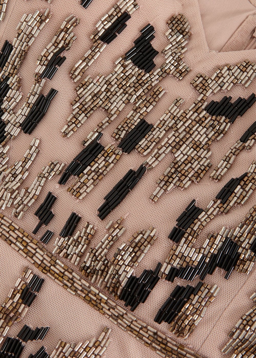 Vienna Beaded Dress - Latte