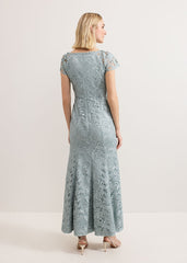 Phia Tux Lace Dress - Eau De Nil