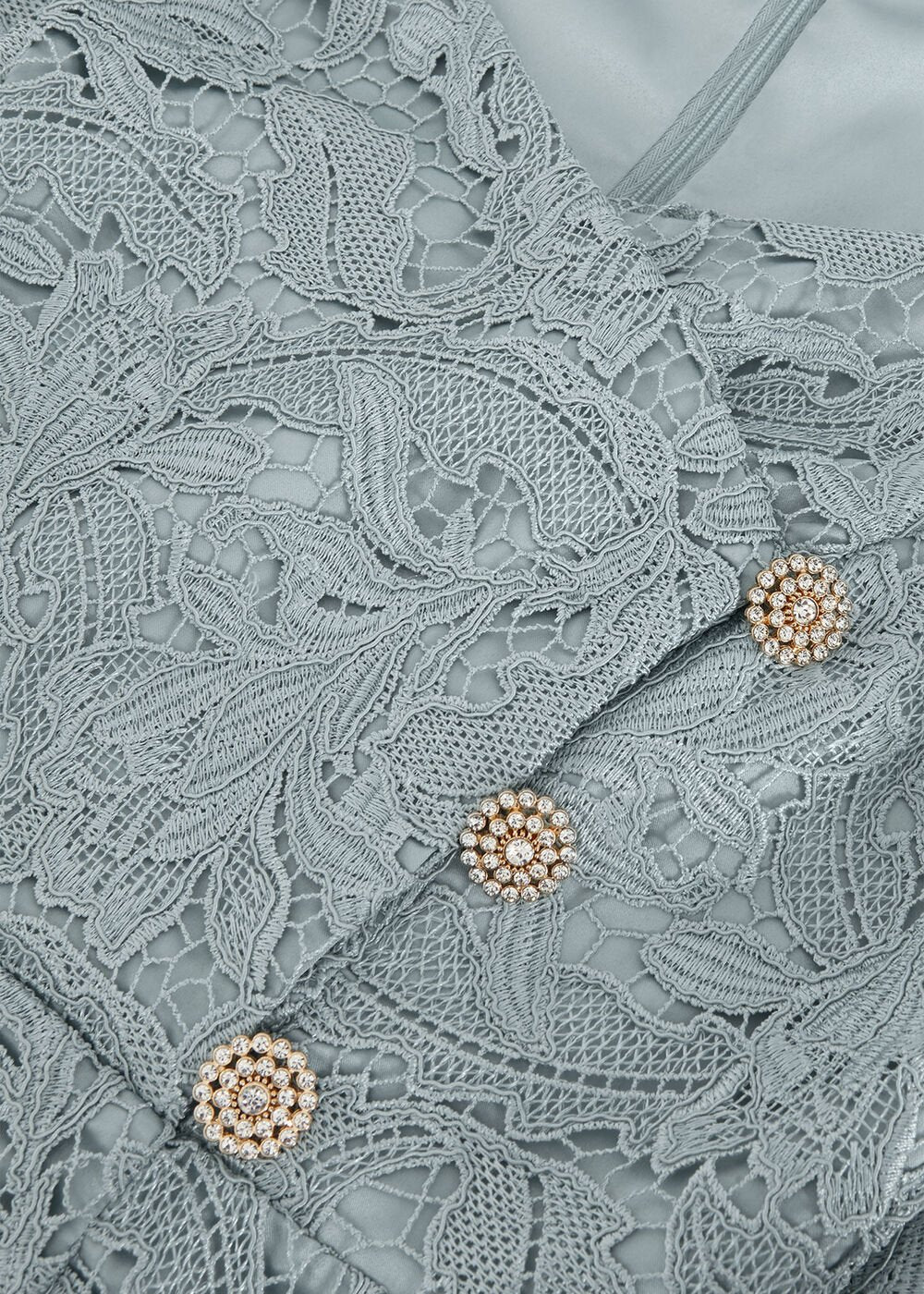 Phia Tux Lace Dress - Eau De Nil