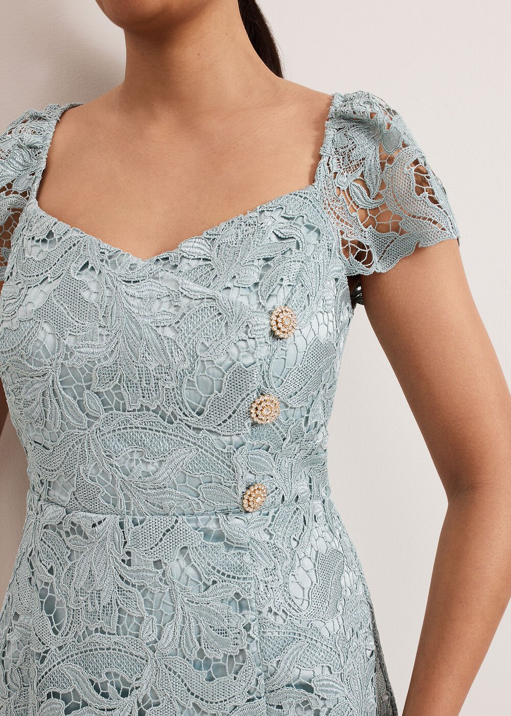 Petite Phia Dress - Eau De Nil