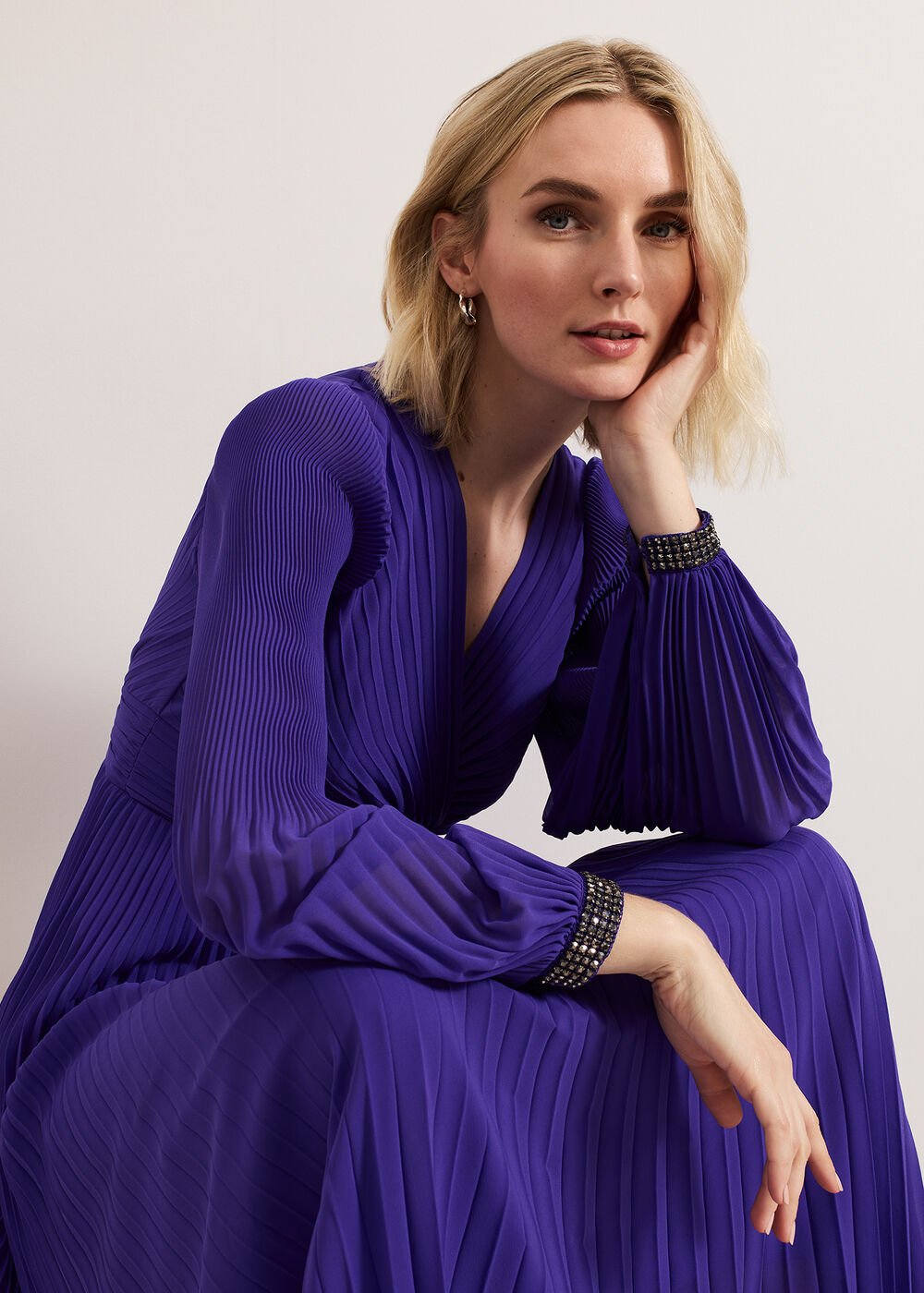 Vila Beaded Dress - Purple