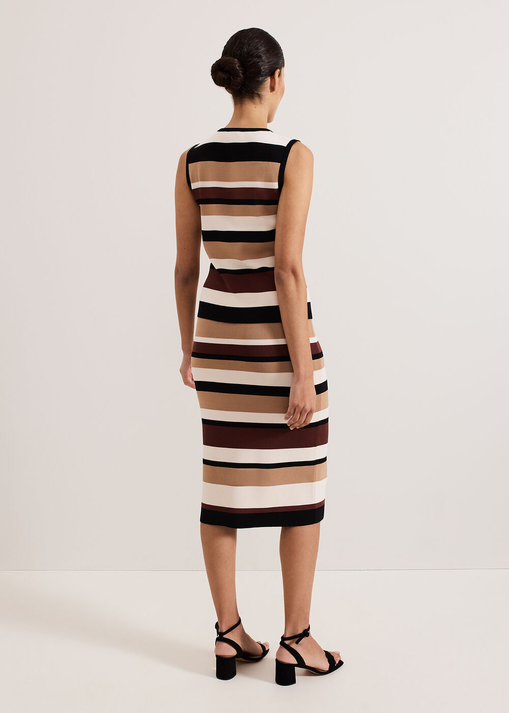 Louisa Stripe Skirt - Neutral