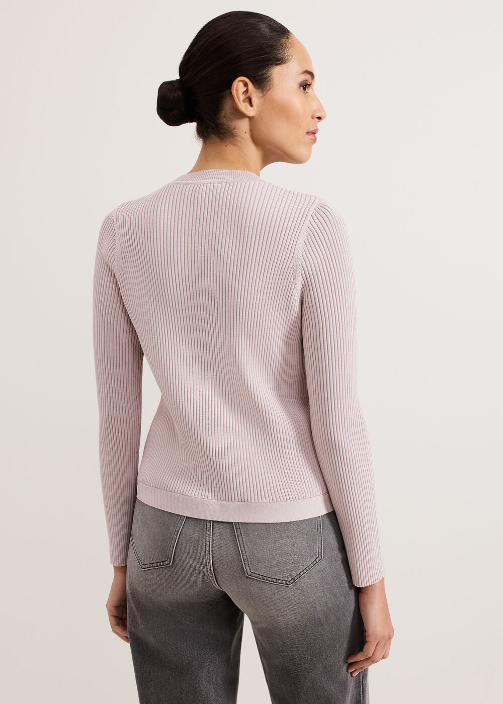 Sharna Button Shrug - Stone