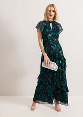 Haisley Silk Dress - Green