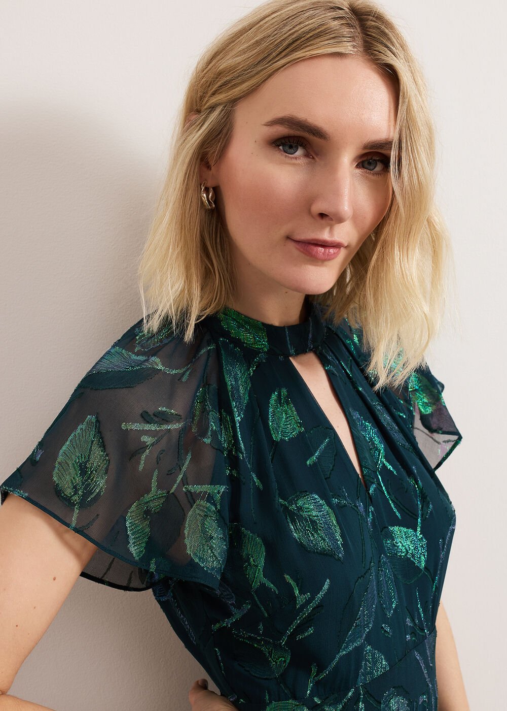 Haisley Silk Dress - Green