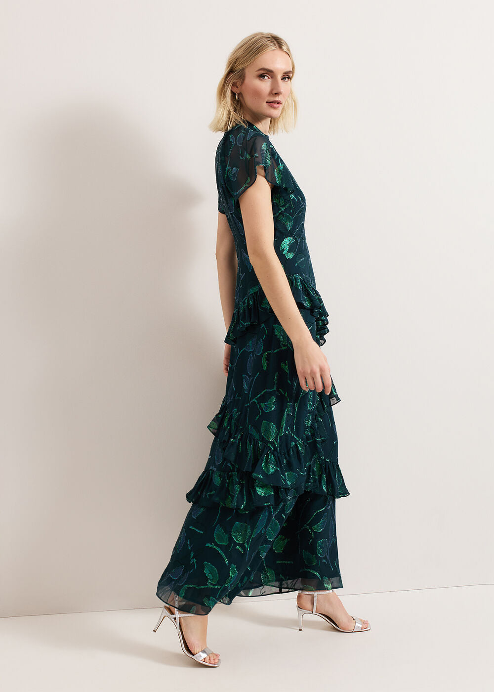 Haisley Silk Dress - Green