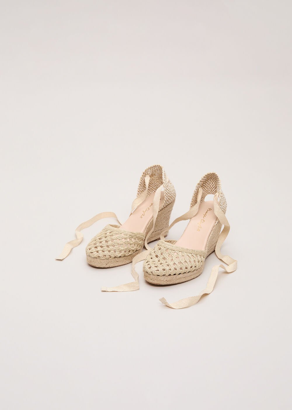 Wedge Espadrille - Gold